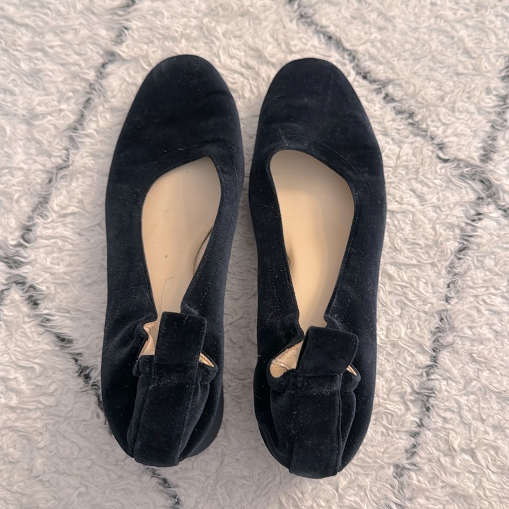 Everlane - Day heel - velvet navy blue - size 8